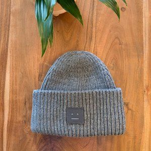 Acne Studios - Rib Knit Beanie (Grey)